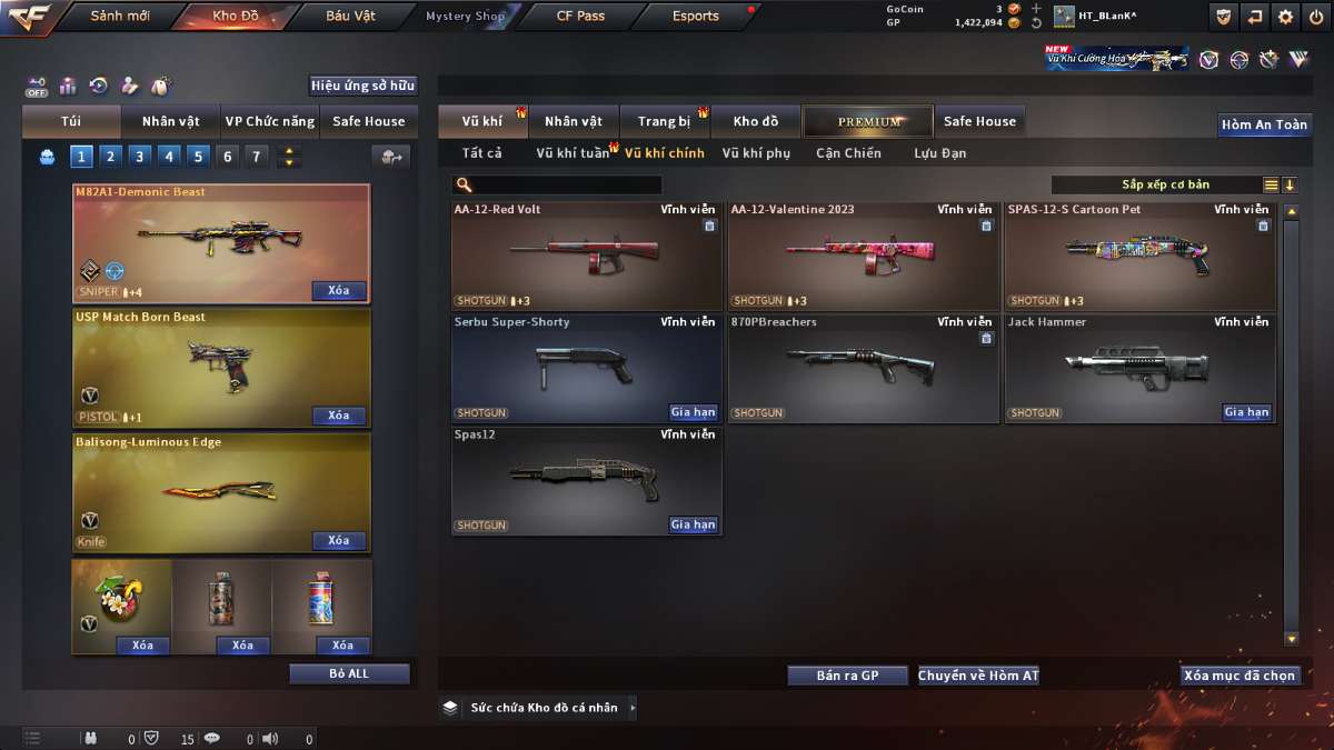 shop acc cf uy tin gia re
